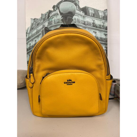 Coach 5666 Court Backpack IN Ochre Court Backpack | Bags | Coach | COACH® main image 4
